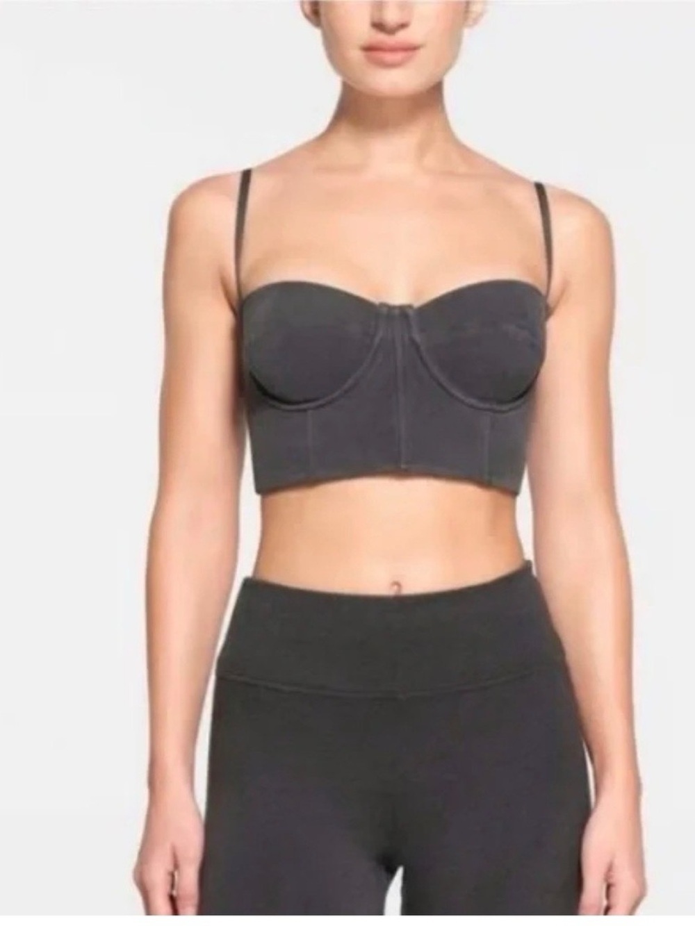 SKIMS Outdoor Bustier in Color: Ash Gray.  Size XSMALL